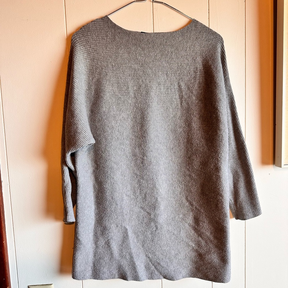 MANGO basics ribbed tunic sweater